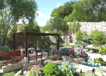 花園綠化，家庭庭院綠化